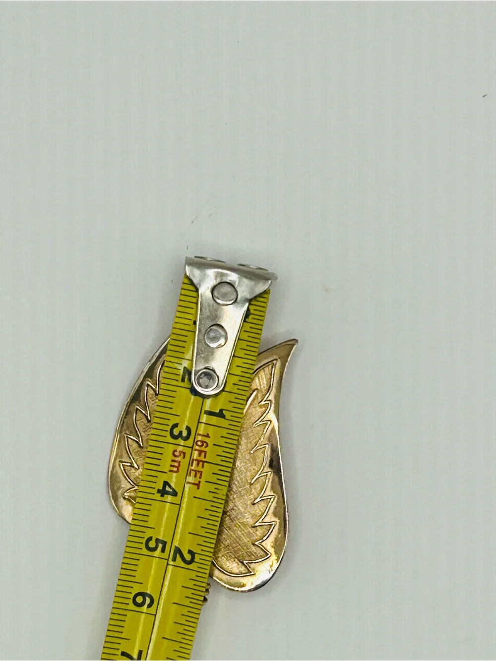 Coro Gold Leaf Double-Leaf Brooch